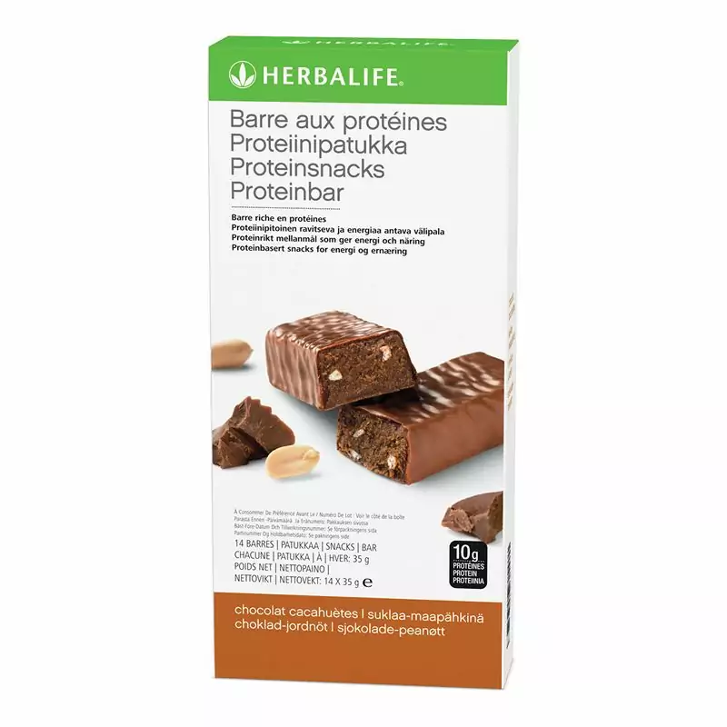 Proteinbar sjokolade og peanøtt
