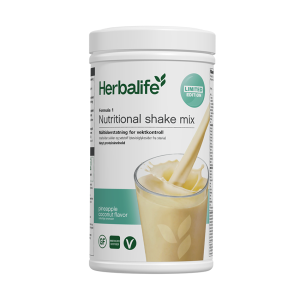 Herbalife Formula 1 Ananas og Kokos Limited Edition 550g