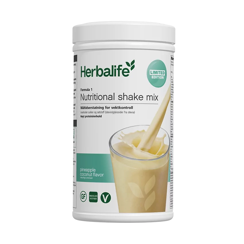 Herbalife Formula 1 Ananas og Kokos Limited Edition 550g
