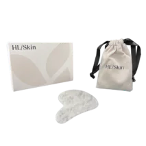 Gua Sha-verktøy i hvit jade