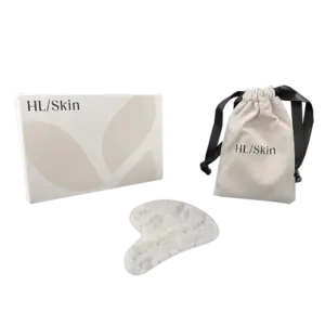 Gua Sha-verktøy i hvit jade